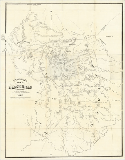 79-South Dakota Map By St. Paul Litho Co.