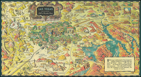 3-Nevada and Pictorial Maps Map By Raymond Winters