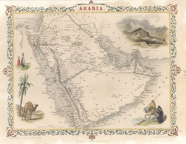 6-Asia and Middle East Map By John Tallis