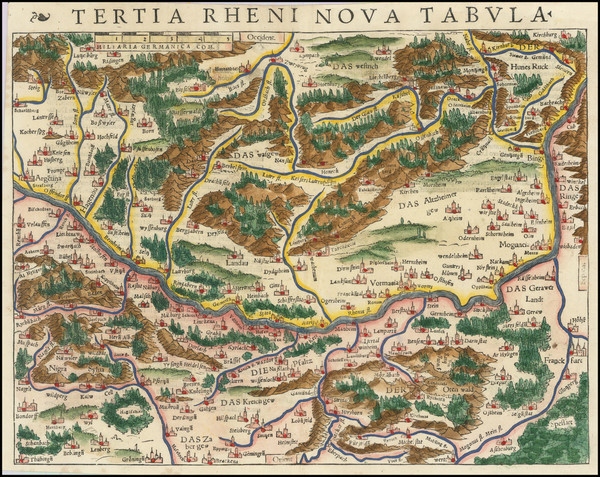 75-Nord et Nord-Est and Mitteldeutschland Map By Sebastian Munster