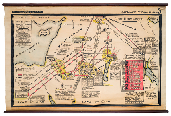 56-Middle East and Holy Land Map By Antonia Frederick Futterer