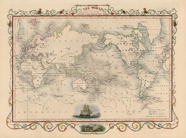 85-World and World Map By John Tallis