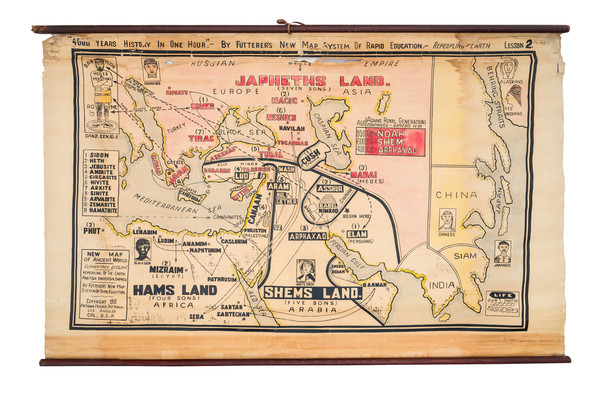 93-Middle East and Holy Land Map By Antonia Frederick Futterer