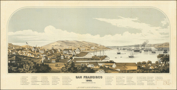 1-San Francisco & Bay Area Map By Henry Firks / Schmidt Label & Litho. Co.