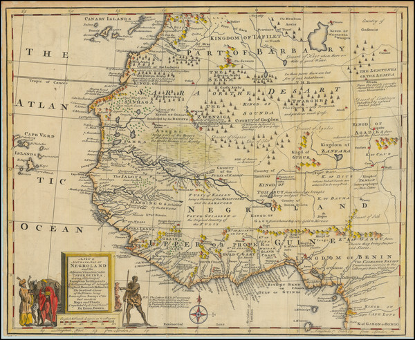 7-West Africa Map By Emanuel Bowen