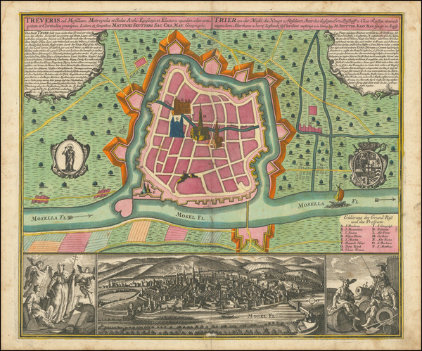 66-Mitteldeutschland Map By Matthaus Seutter