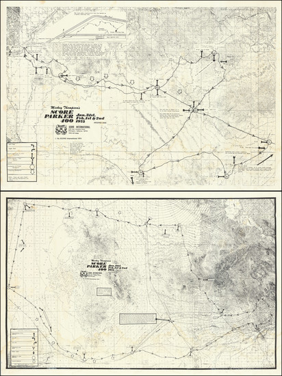 66-Southwest, Arizona, Baja California and California Map By SCORE International