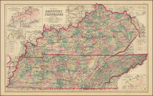 19-Kentucky and Tennessee Map By Frank Gray