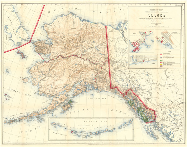 83-Alaska Map By General Land Office