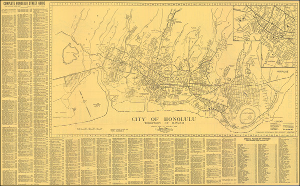 6-Hawaii and Hawaii Map By Honolulu Star Bulletin