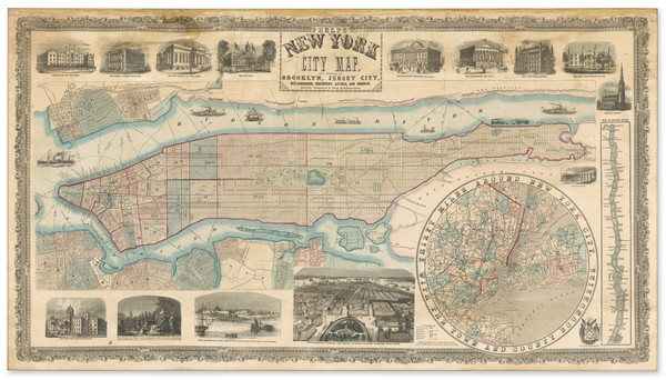 45-New York City Map By Humphrey Phelps