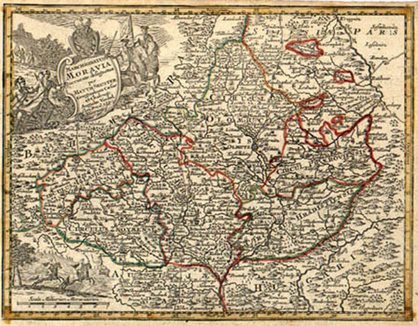 70-Europe and Czech Republic & Slovakia Map By Matthaus Seutter