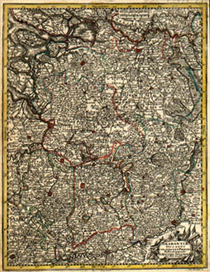 19-Europe and Netherlands Map By Matthaus Seutter