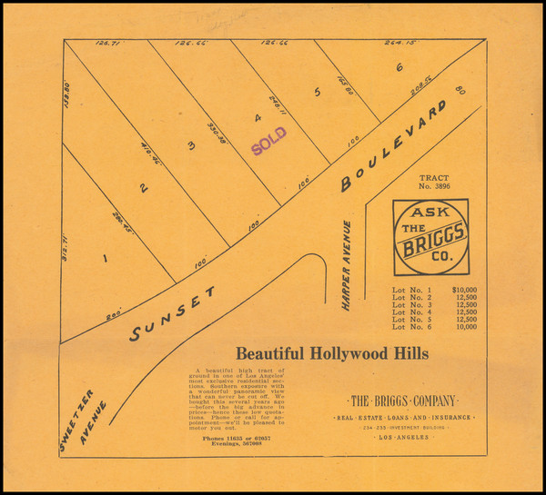 96-Los Angeles Map By The Briggs Co.