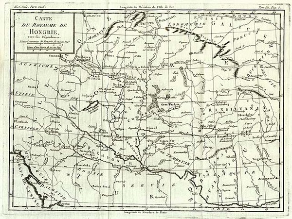 9-Europe, Hungary, Romania and Balkans Map By Joseph De La Porte