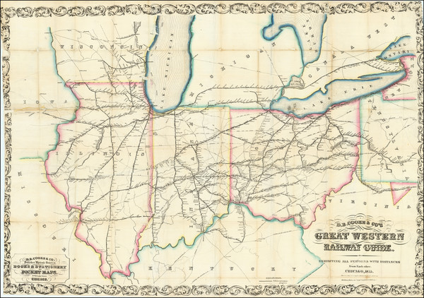 18-Midwest Map By D. B. Cooke