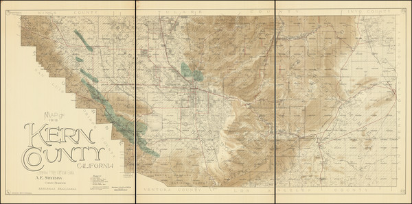 50-California Map By A. E. Stegeman