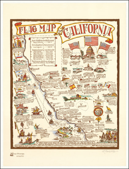 67-California Map By William Johnson Goodacre