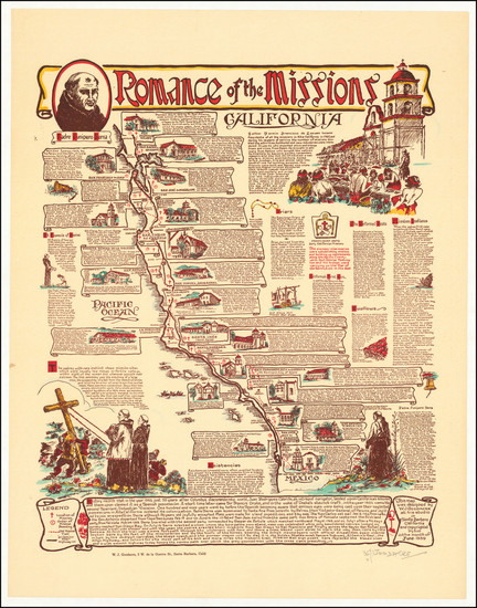 93-California Map By William Johnson Goodacre