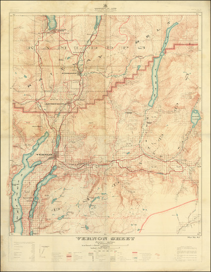 11-British Columbia Map By British Columbia Land Department / G.G. Aitken