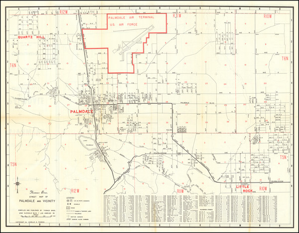 63-Los Angeles Map By Thomas Brothers