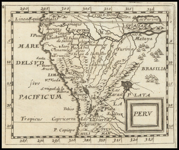 87-Peru & Ecuador Map By Pierre Du Val / Johann Hoffmann