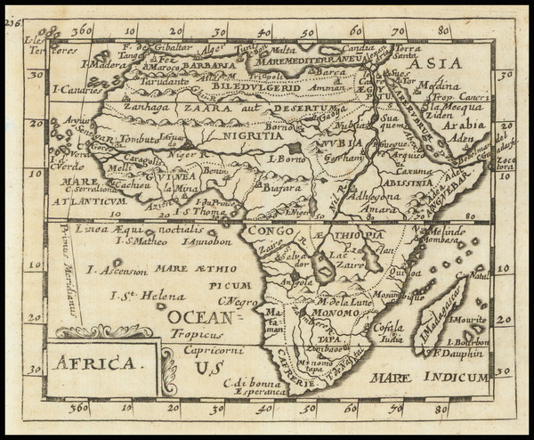 31-Africa Map By Pierre Du Val / Johann Hoffmann