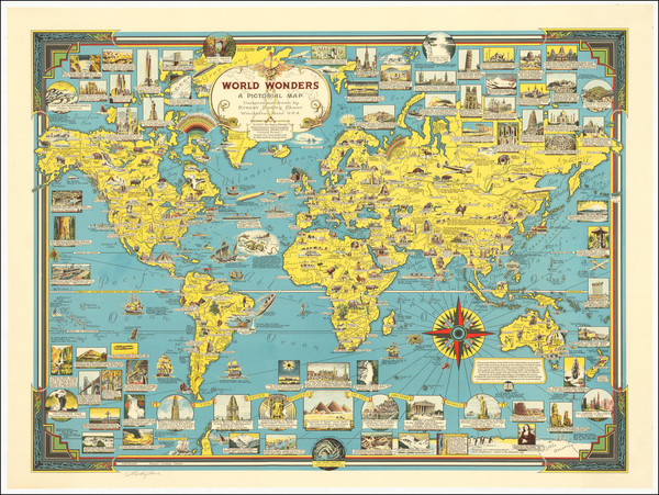 6-World and Pictorial Maps Map By Ernest Dudley Chase