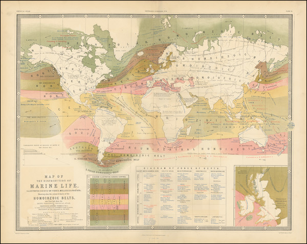 30-World Map By W. & A.K. Johnston