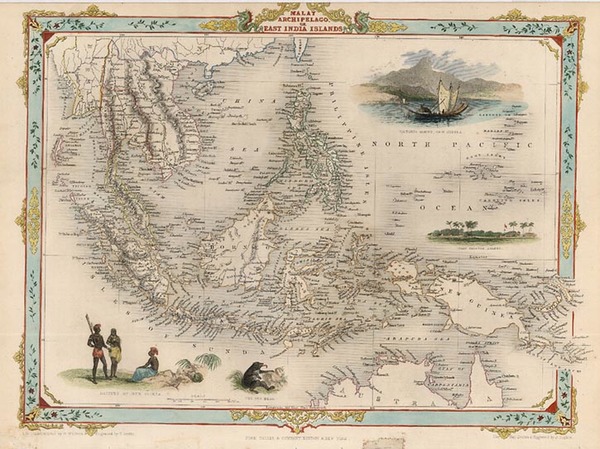 11-Asia, Southeast Asia and Philippines Map By John Tallis