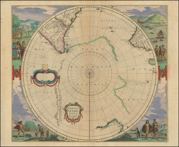 28-World, Polar Maps, Australia & Oceania, Pacific, Australia and New Zealand Map By Henricus 