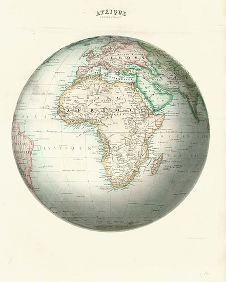 100-Africa and Africa Map By F.A. Garnier