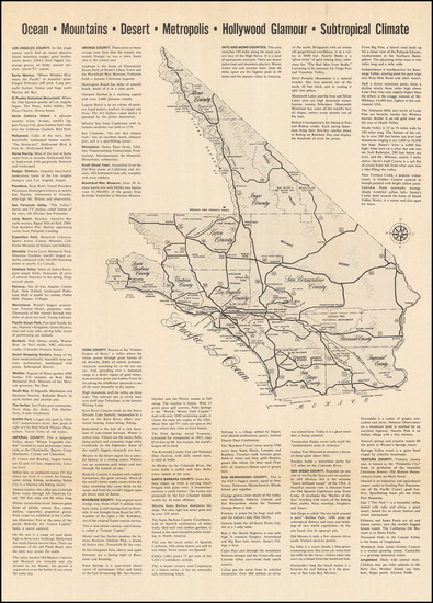 22-California Map By All Year Club of Southern California