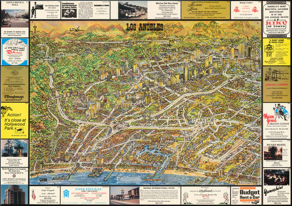 11-Pictorial Maps and Los Angeles Map By Brian Warrensford