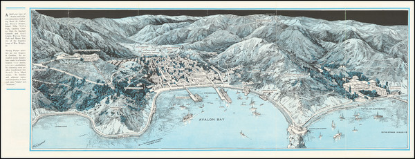 28-Pictorial Maps, Los Angeles and Other California Cities Map By Frank E. Brown