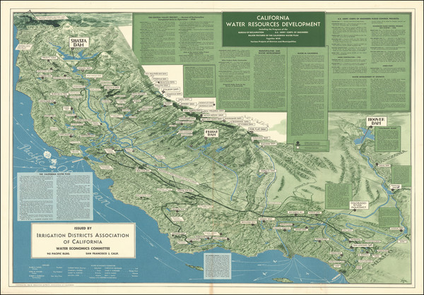 95-California Map By Irrigation Districts Association of California