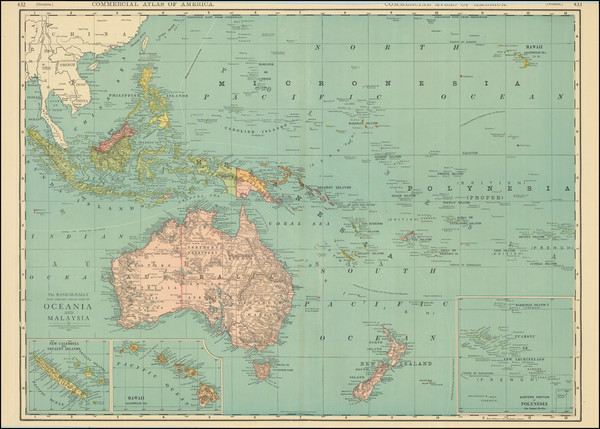 5-Australia & Oceania, Australia, Oceania and Other Pacific Islands Map By Rand McNally &