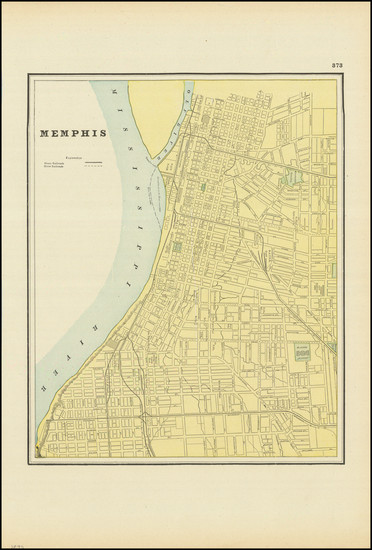 61-Tennessee Map By George F. Cram