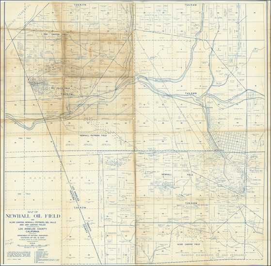 7-Los Angeles Map By Department of Natural Resources