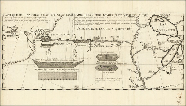 97-Midwest, Plains and Rocky Mountains Map By Baron de Lahontan