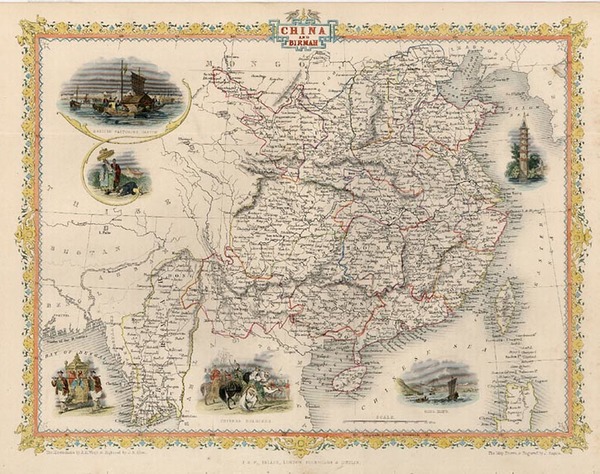 89-Asia, China and Southeast Asia Map By John Tallis