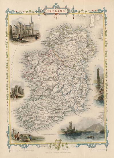 26-Europe and British Isles Map By John Tallis