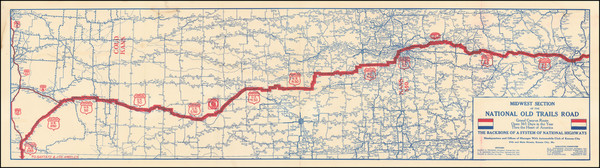 60-Kansas, Missouri, Colorado and Colorado Map By Automobile Club of Kansas City