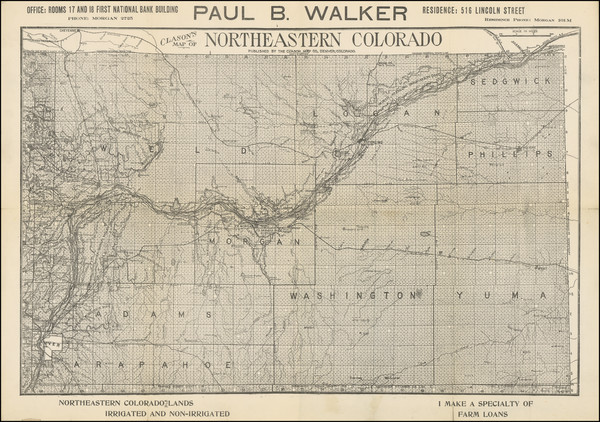 93-Colorado and Colorado Map By The Clason Map Company