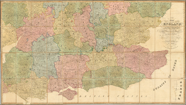 84-England and British Counties Map By M. Phillips  &  Jonathan Hebner