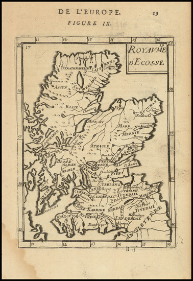 75-Scotland Map By Alain Manesson Mallet