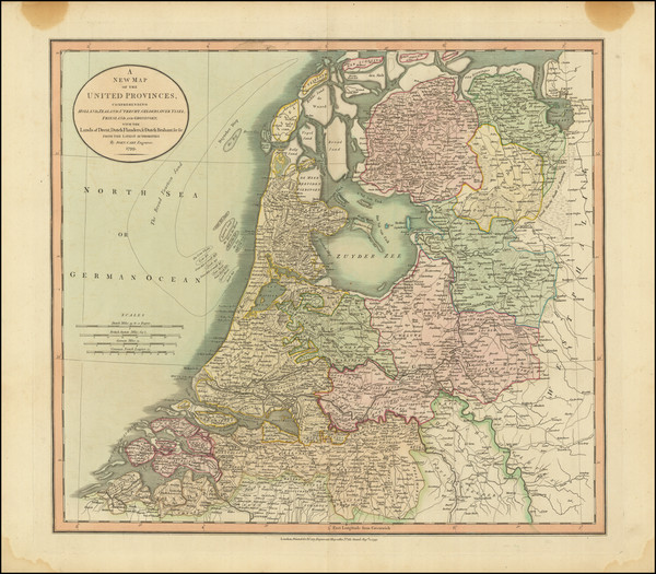 0-Netherlands Map By John Cary