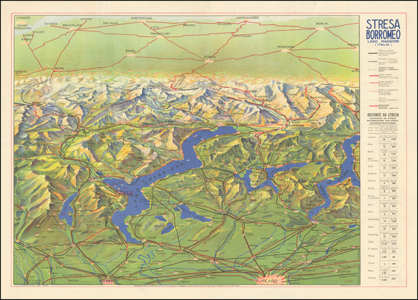 84-Northern Italy Map By H. Volker