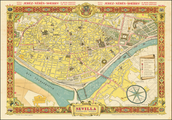 50-Pictorial Maps and Spanish Cities Map By Manuel Garcia Fuentes