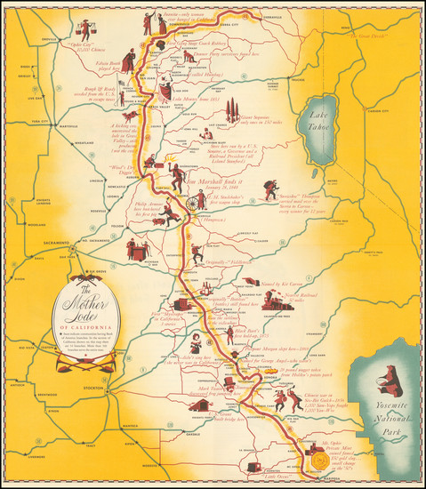 25-Pictorial Maps and California Map By Bank of America